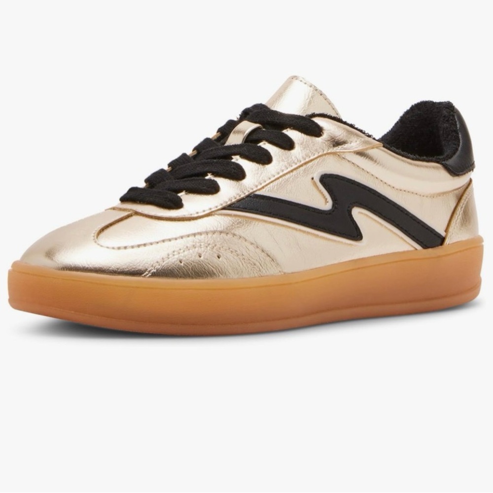 Gold and Black Sneakers